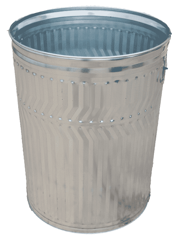 Galvanized Steel Trash Can 20 Gal. Or 32 Gal.