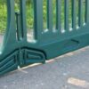 Detail view showing an interlocking crowd barrier Wall4296