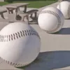 Baseball Themed Concrete Ball Bollards