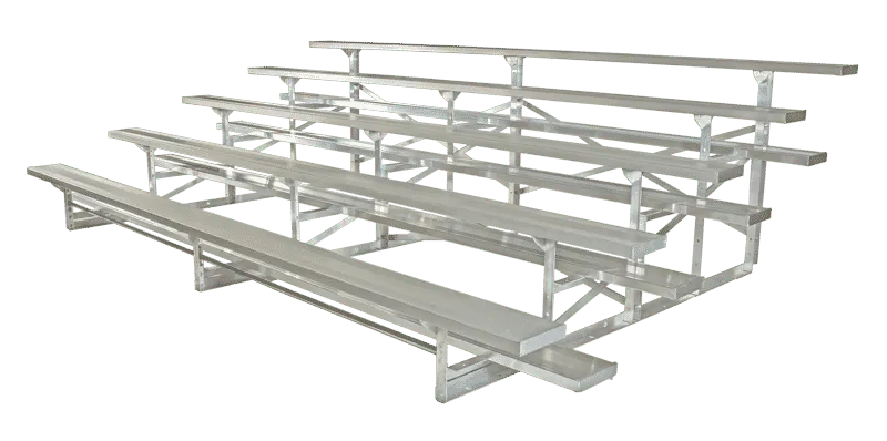 5 Row Bleachers 15 Length Seats 50 Aluminum Planks