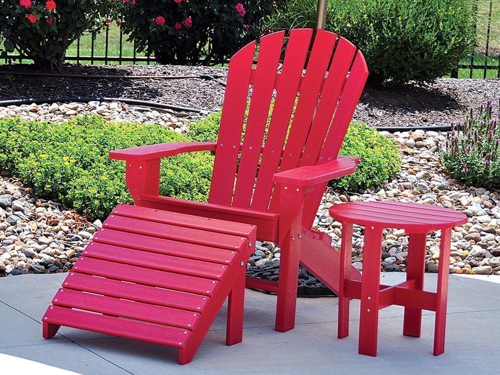 Plastic footstool for 2024 adirondack chair