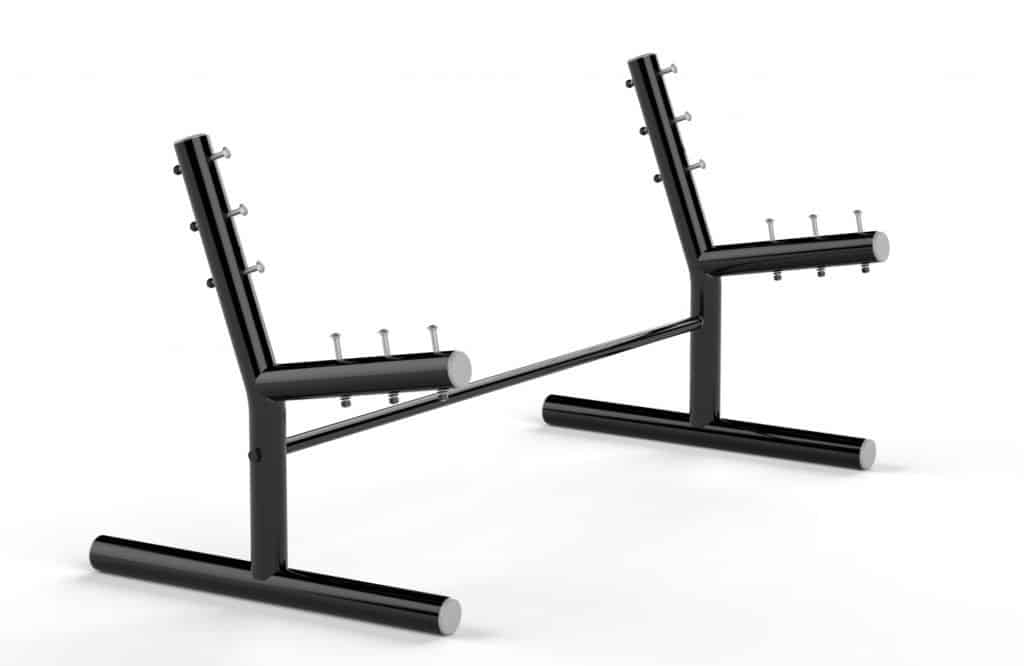 Frame Only 2Plank "Ready" Galvanized Tube Portable Bench