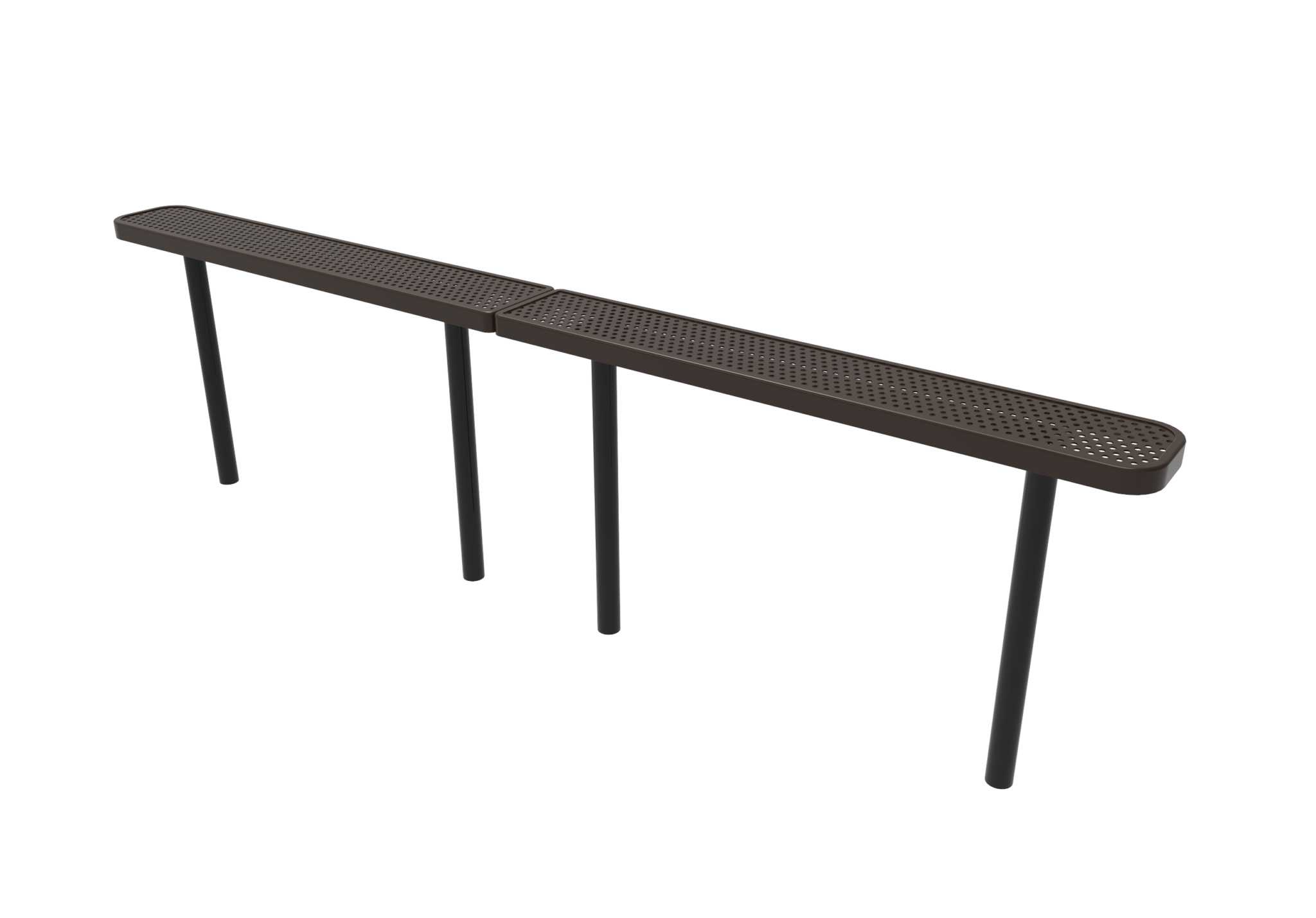Perforated Bench without Back Thermoplastic Benches Product Kay