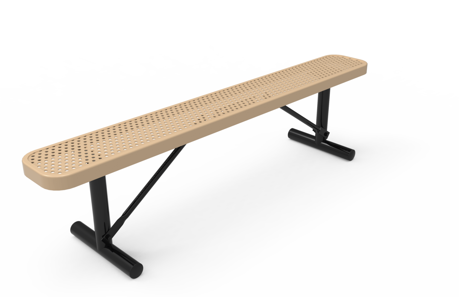 Perforated Bench without Back Thermoplastic Benches Product Kay